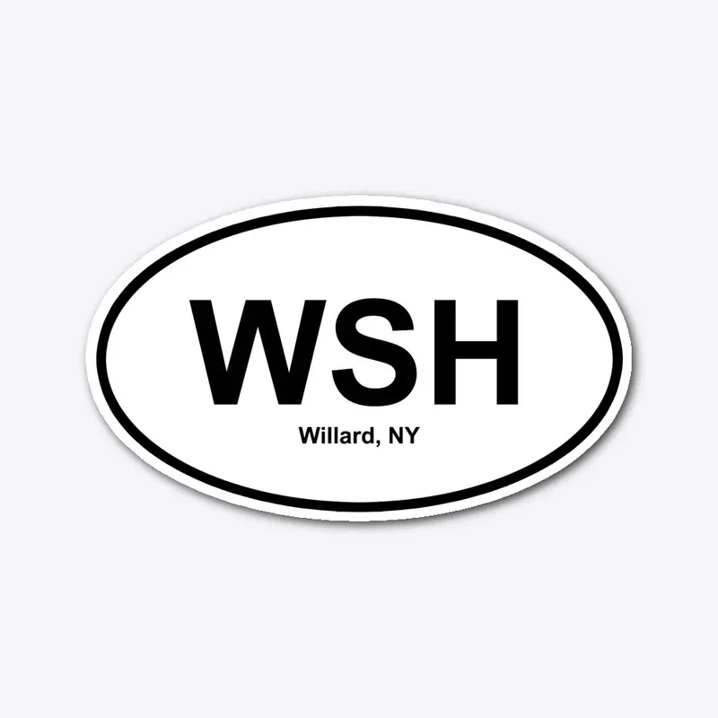 Willard State Hospital - Oval Sticker