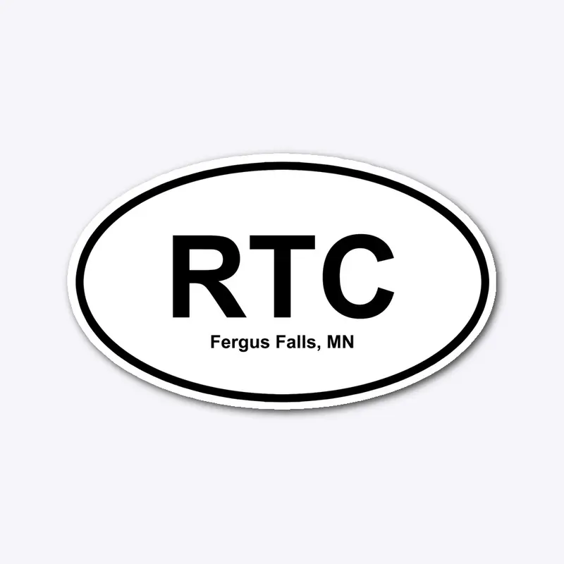 Fergus Falls RTC - Oval Sticker