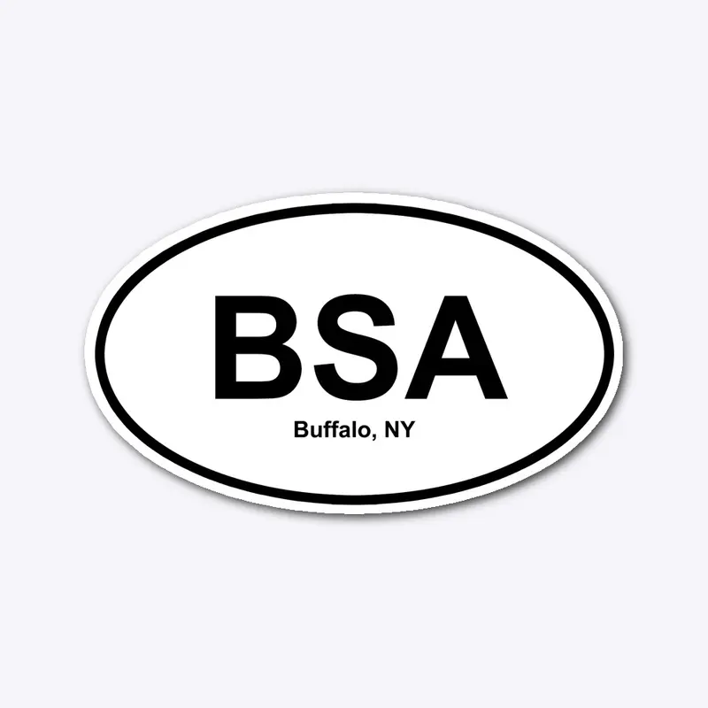 Buffalo State Asylum - Oval Sticker