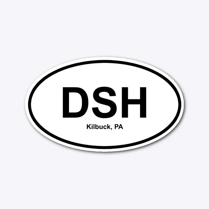 Dixmont State Hospital - Oval Sticker