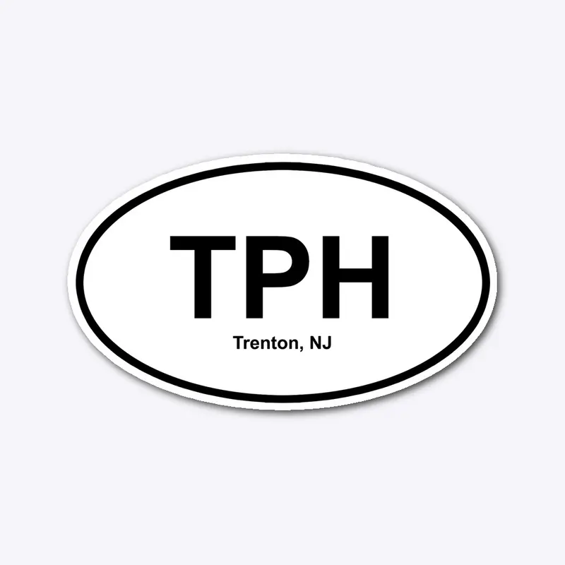 Trenton Psych Hospital - Oval Sticker