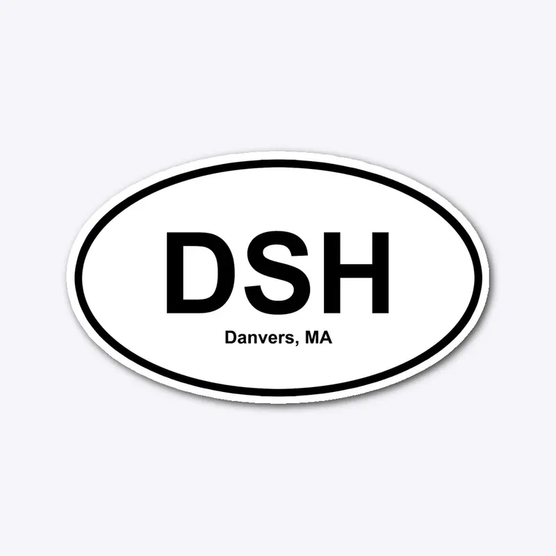 Danvers State Hospital- Oval Sticker